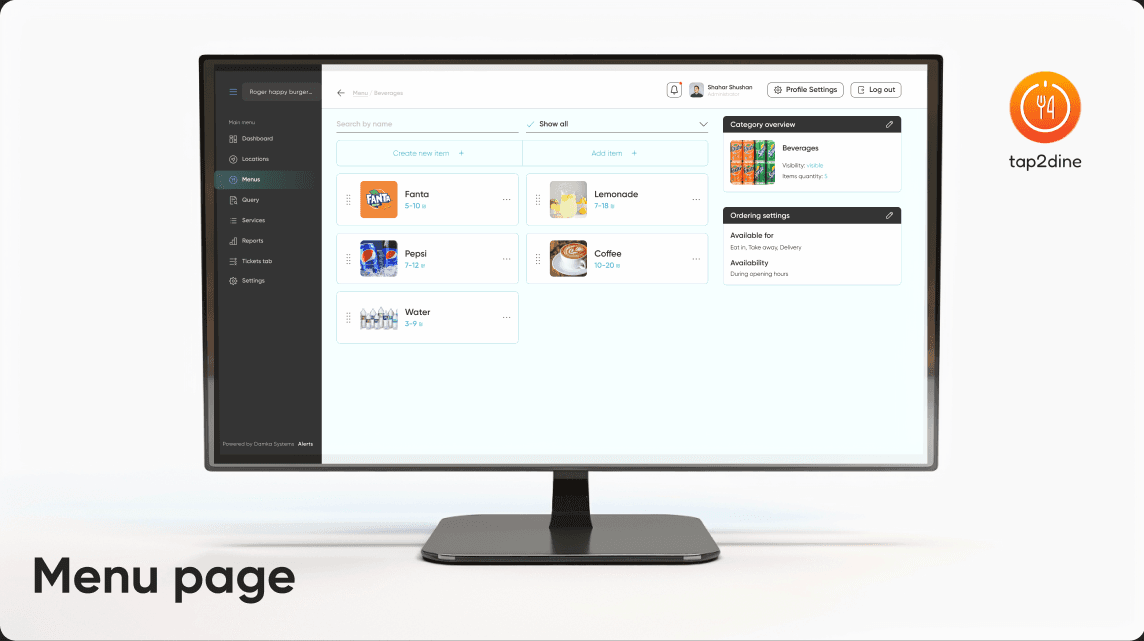 SaaS Multi-Platform Restaurant Management – Admin Panel screenshot 2