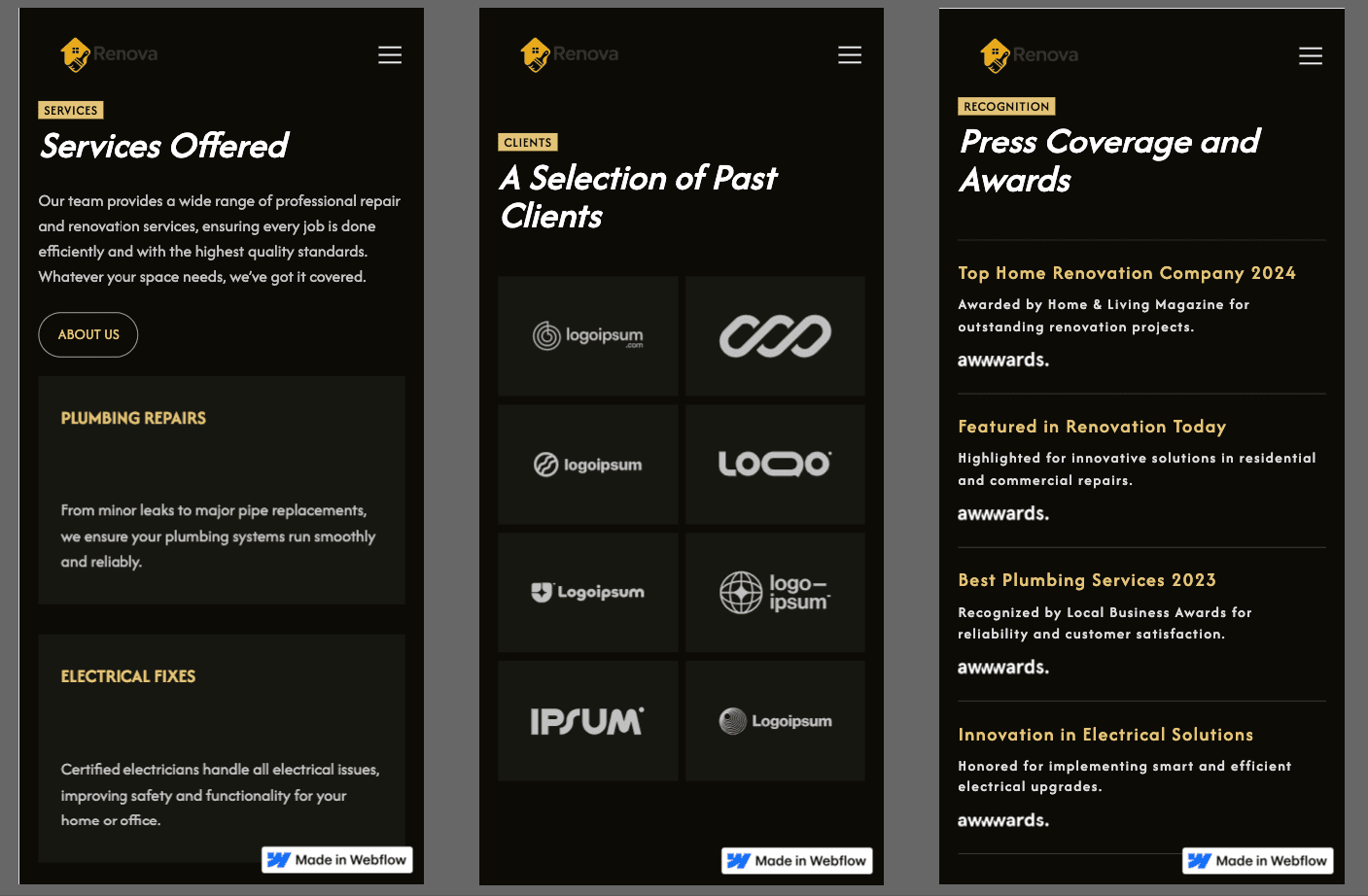Webflow Project: Website Redesign & Landing Page Design screenshot 11